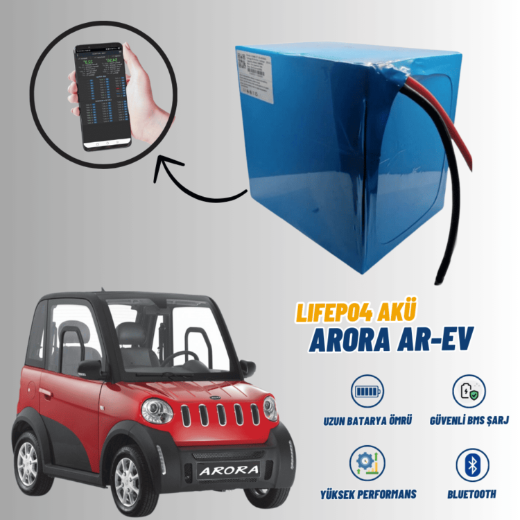 ARORA AR-EV LiFePO4 Batarya Lityum Akü